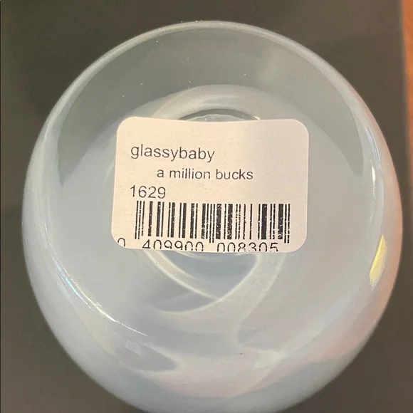 Glassybaby “A Million Bucks” Votive Candle Holder Blue Gray Hand-Blown Glass - Picture 2 of 4